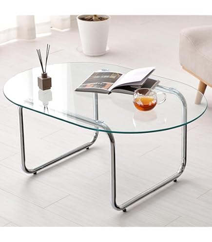 Amazon｜AZUMAYA ガラステーブル PT-28CL｜座卓・ちゃぶ台 オンライン通販